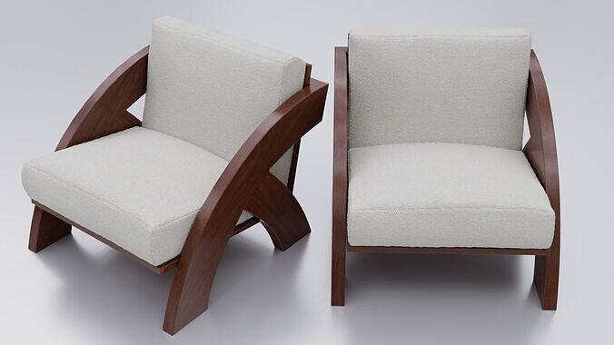 Modern armchair 3D model