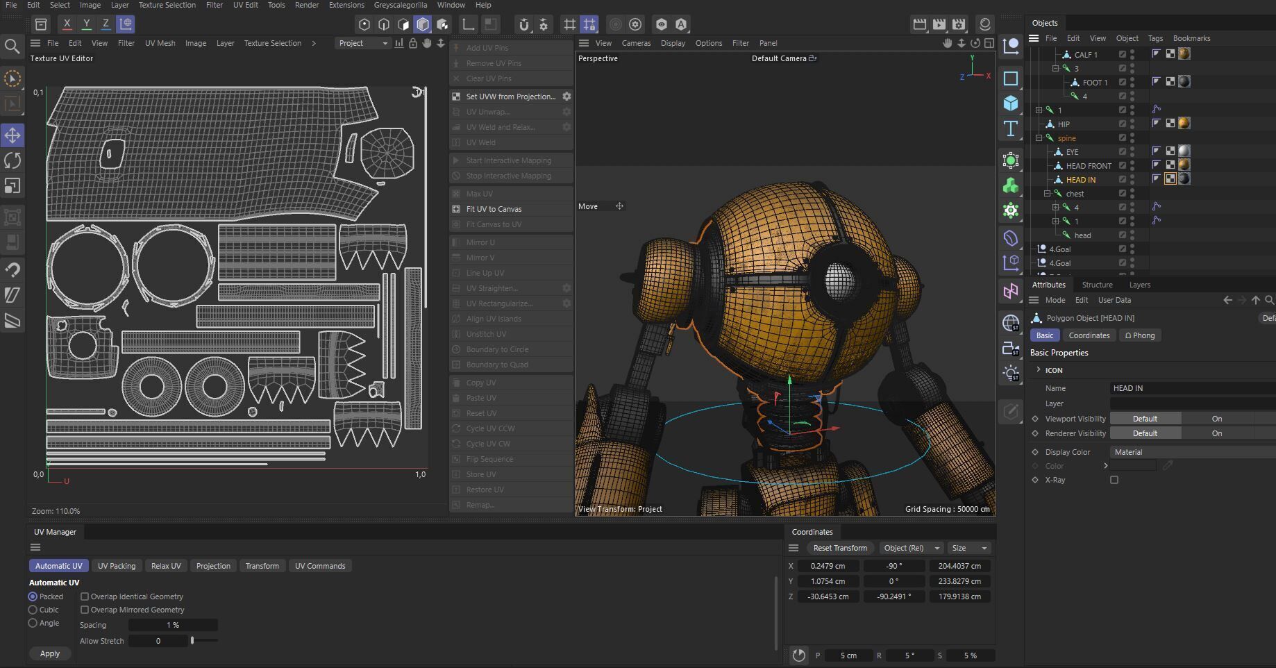 Retro Style 3D Robot Model Low-poly 3D model_21