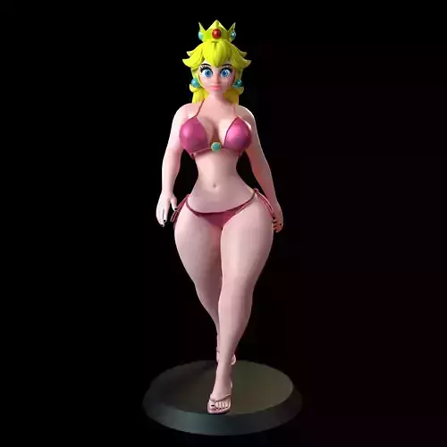 Princess Peach 3D print model