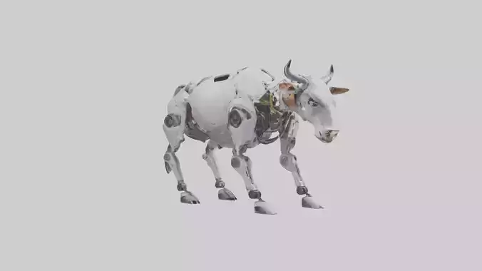 Robot version of a cow model