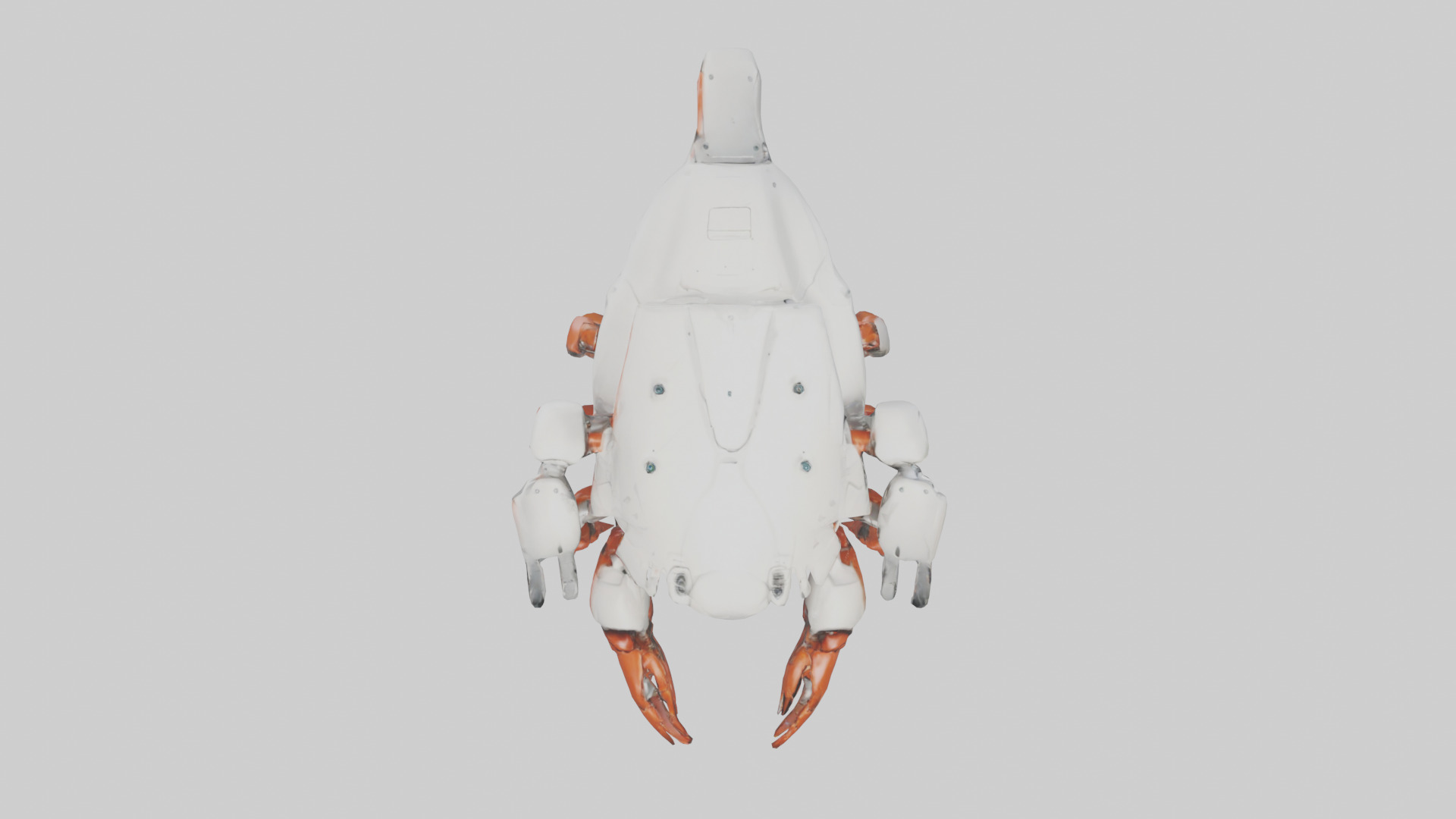 Robot version of a crab model Low-poly 3D model_14