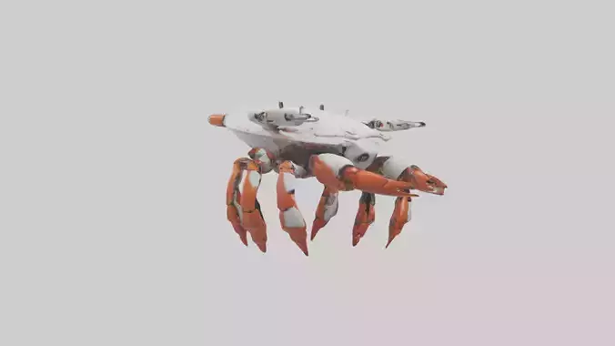 Robot version of a crab model