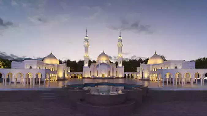 The White Mosque In Bolgar City