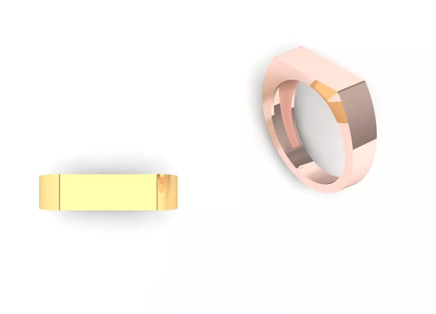 Simple ring 3D print model_0