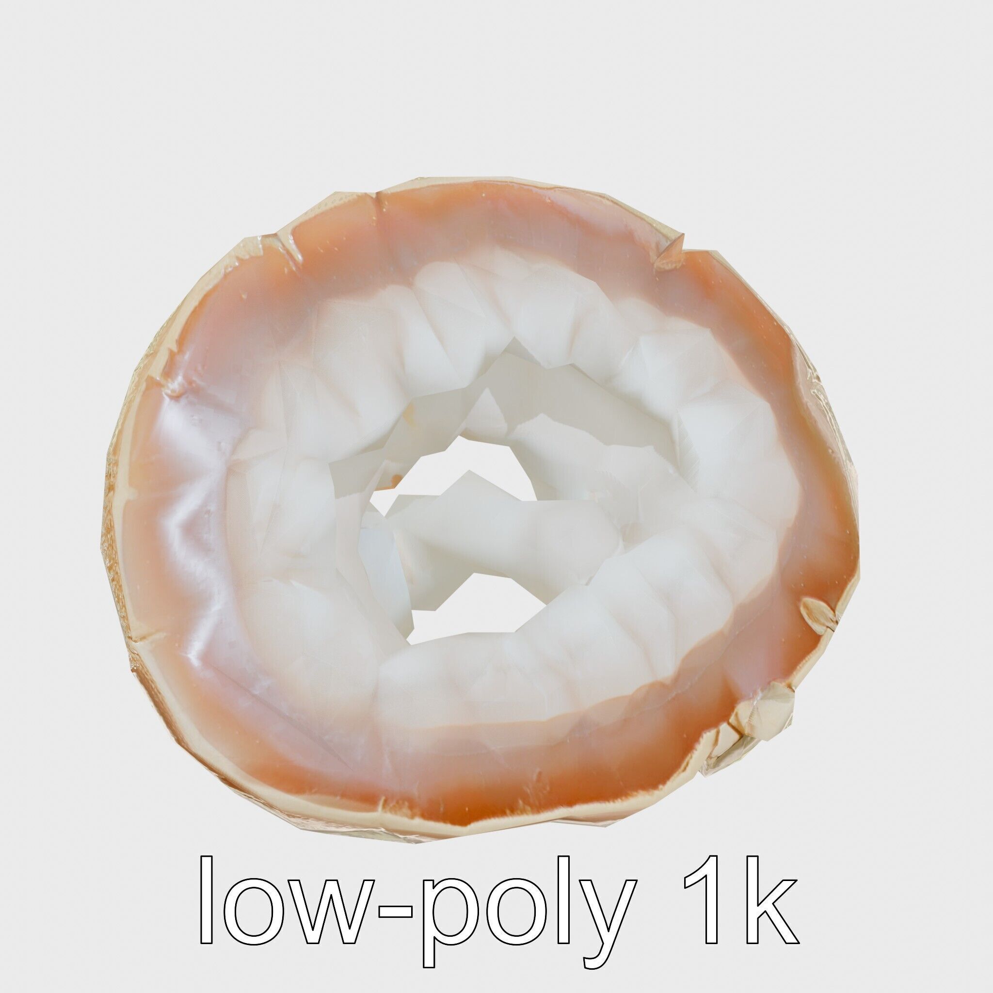 Crystal Geode Polished Cut Interior Model Low-poly 3D model_16