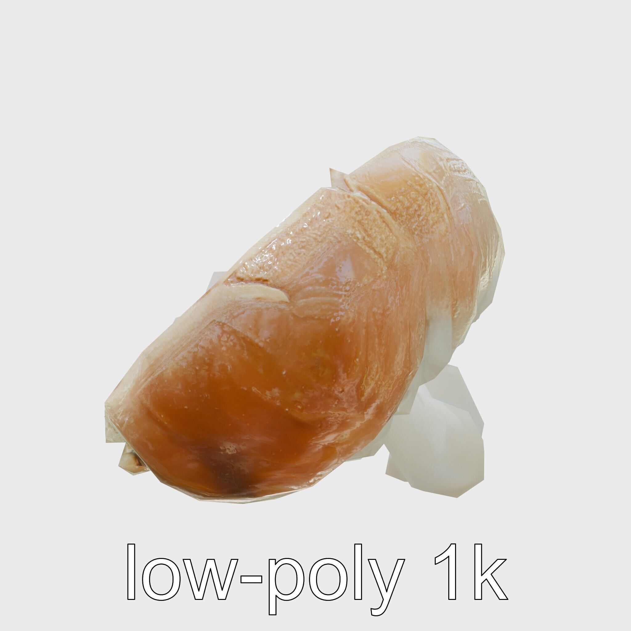 Crystal Geode Polished Cut Interior Model Low-poly 3D model_7