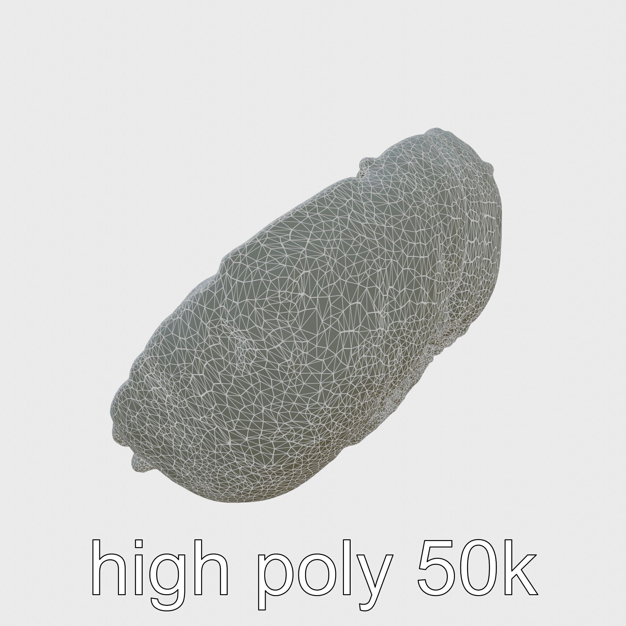 Crystal Geode Polished Cut Interior Model Low-poly 3D model_8