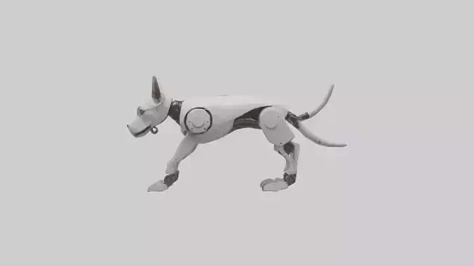 Robot version of a dog model
