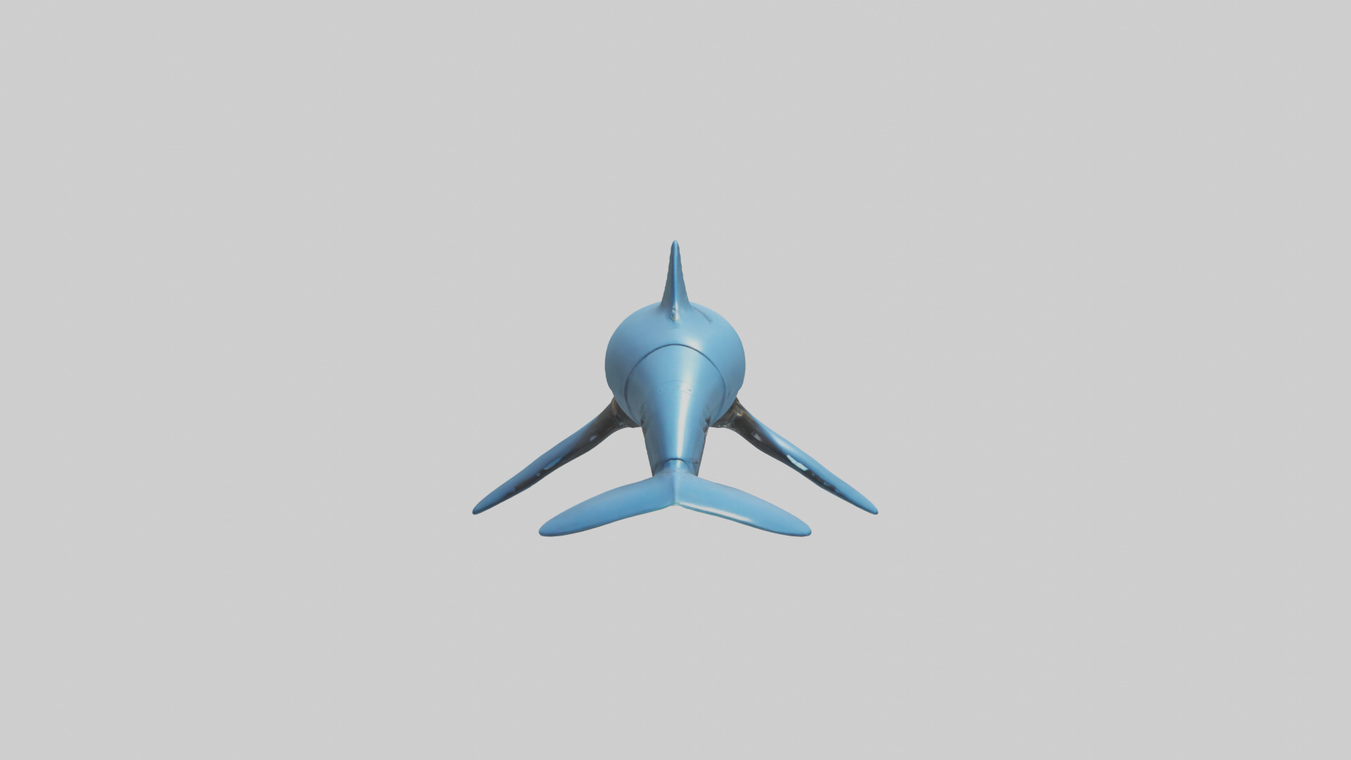 Robot version of a dolphin model Low-poly 3D model_9