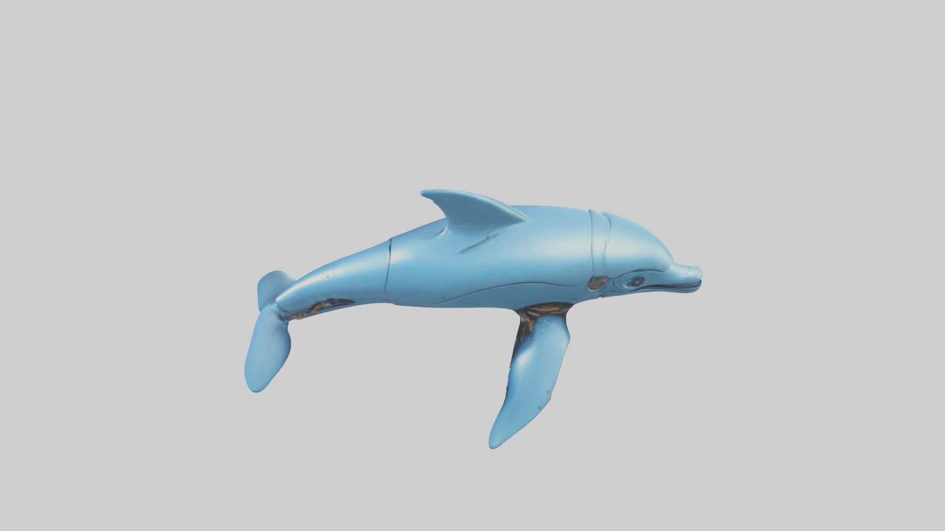 Robot version of a dolphin model Low-poly 3D model_17