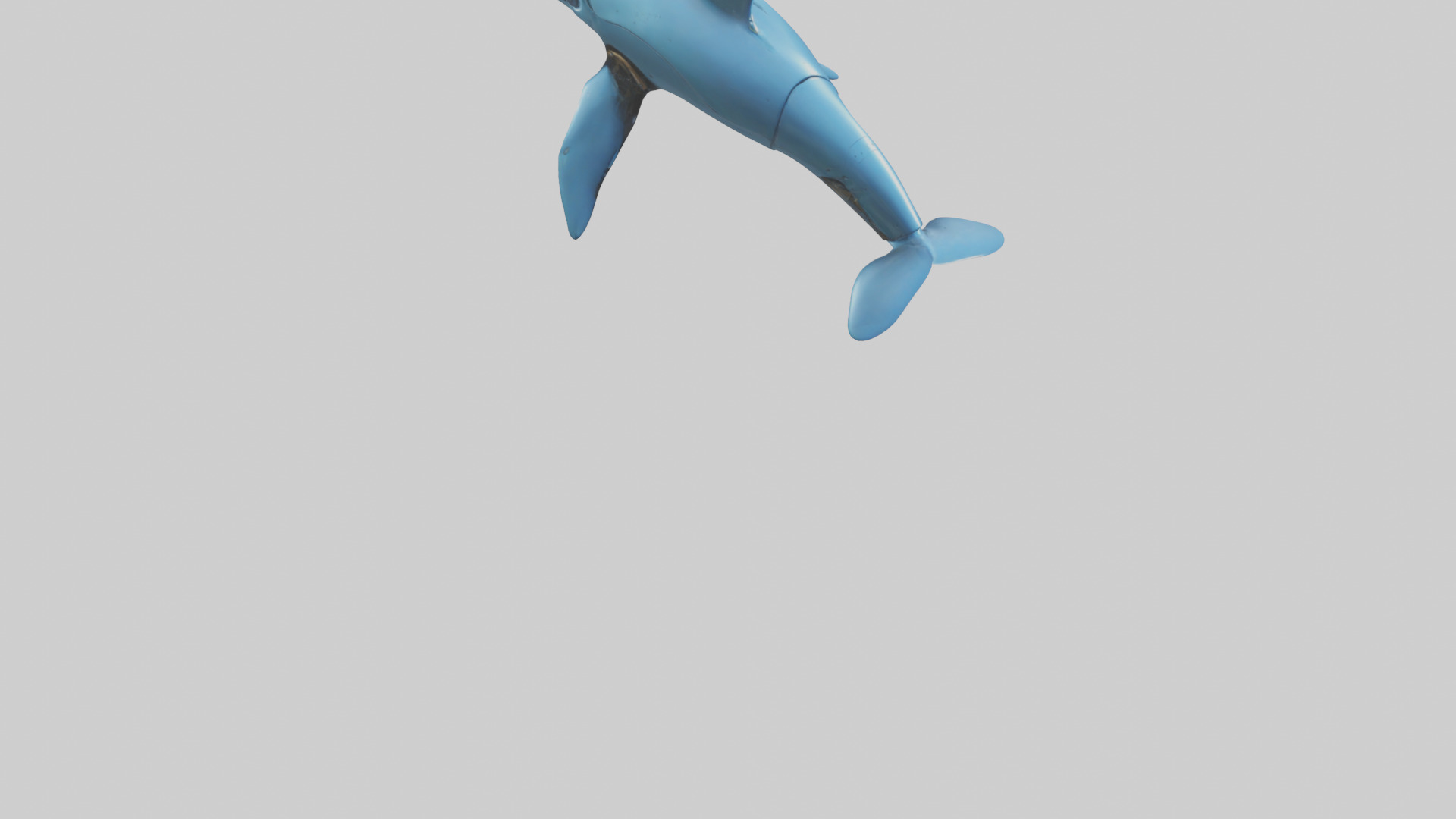 Robot version of a dolphin model Low-poly 3D model_7