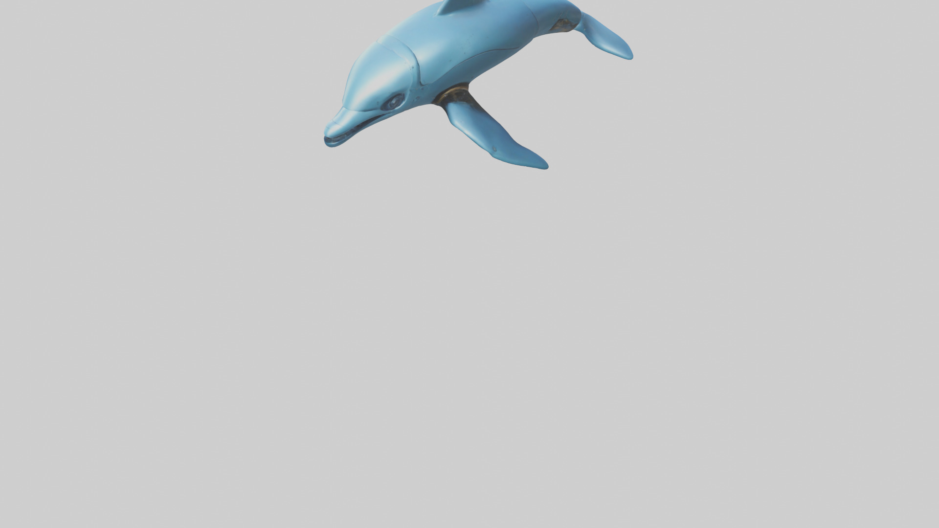 Robot version of a dolphin model Low-poly 3D model_5