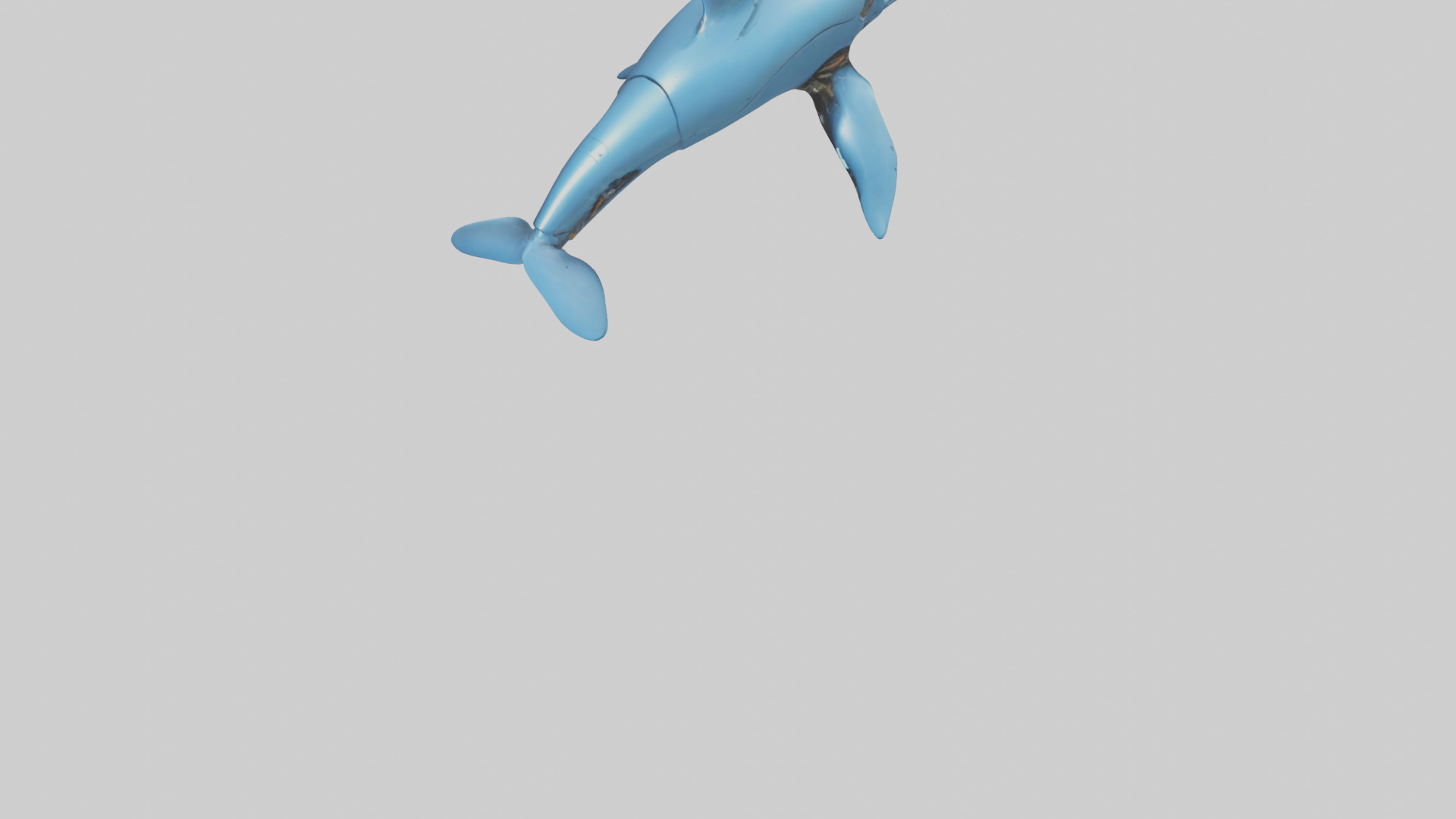 Robot version of a dolphin model Low-poly 3D model_6