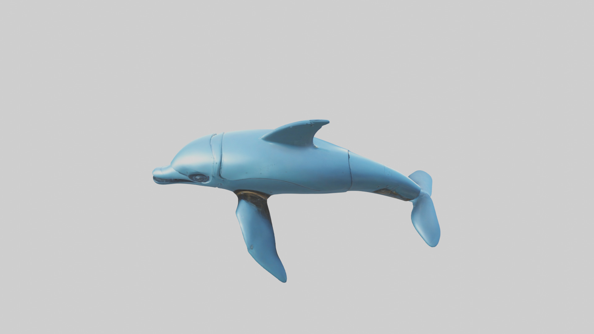 Robot version of a dolphin model Low-poly 3D model_18