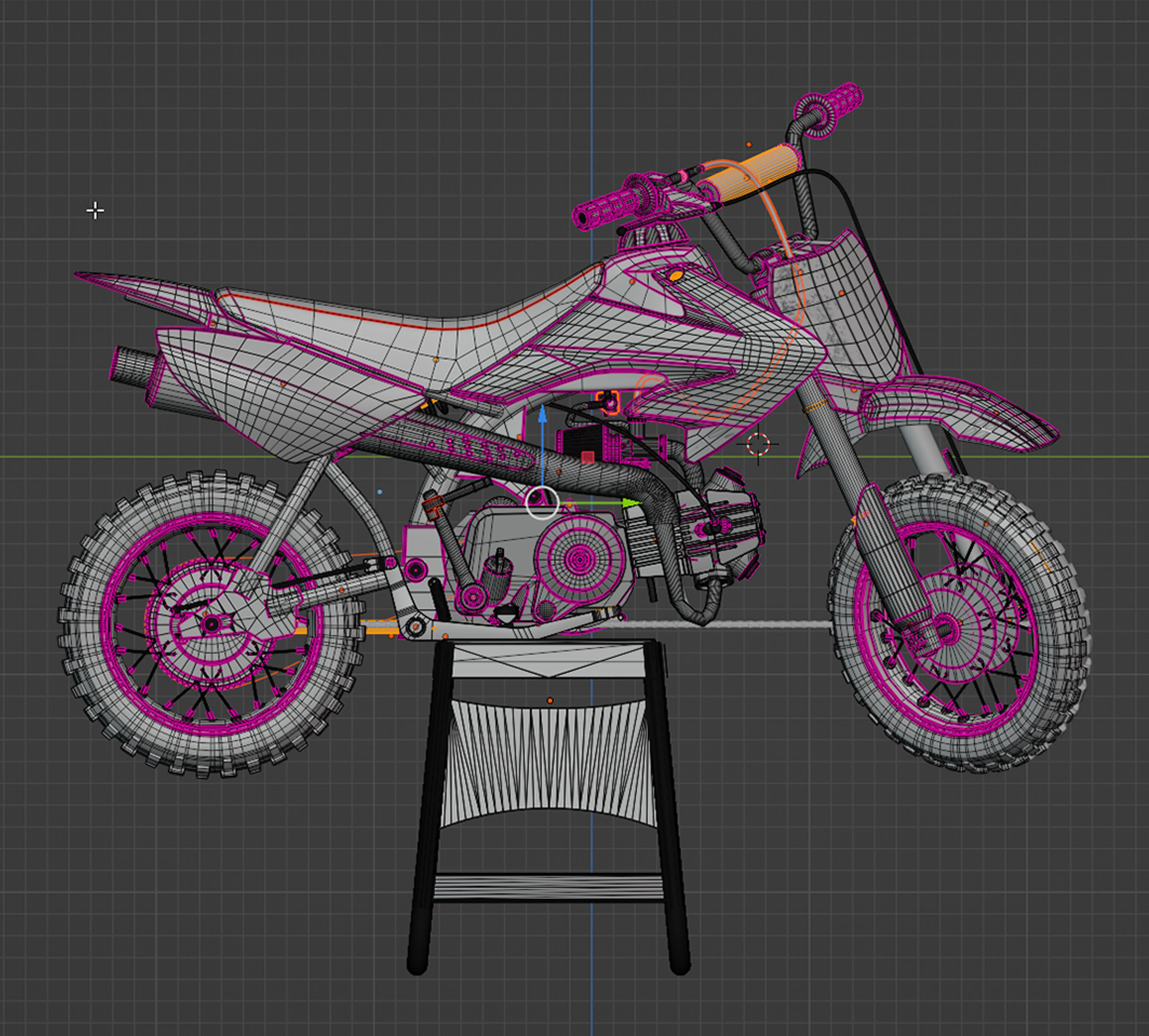 HONDA CRF 50 3D MODEL 3D model_5