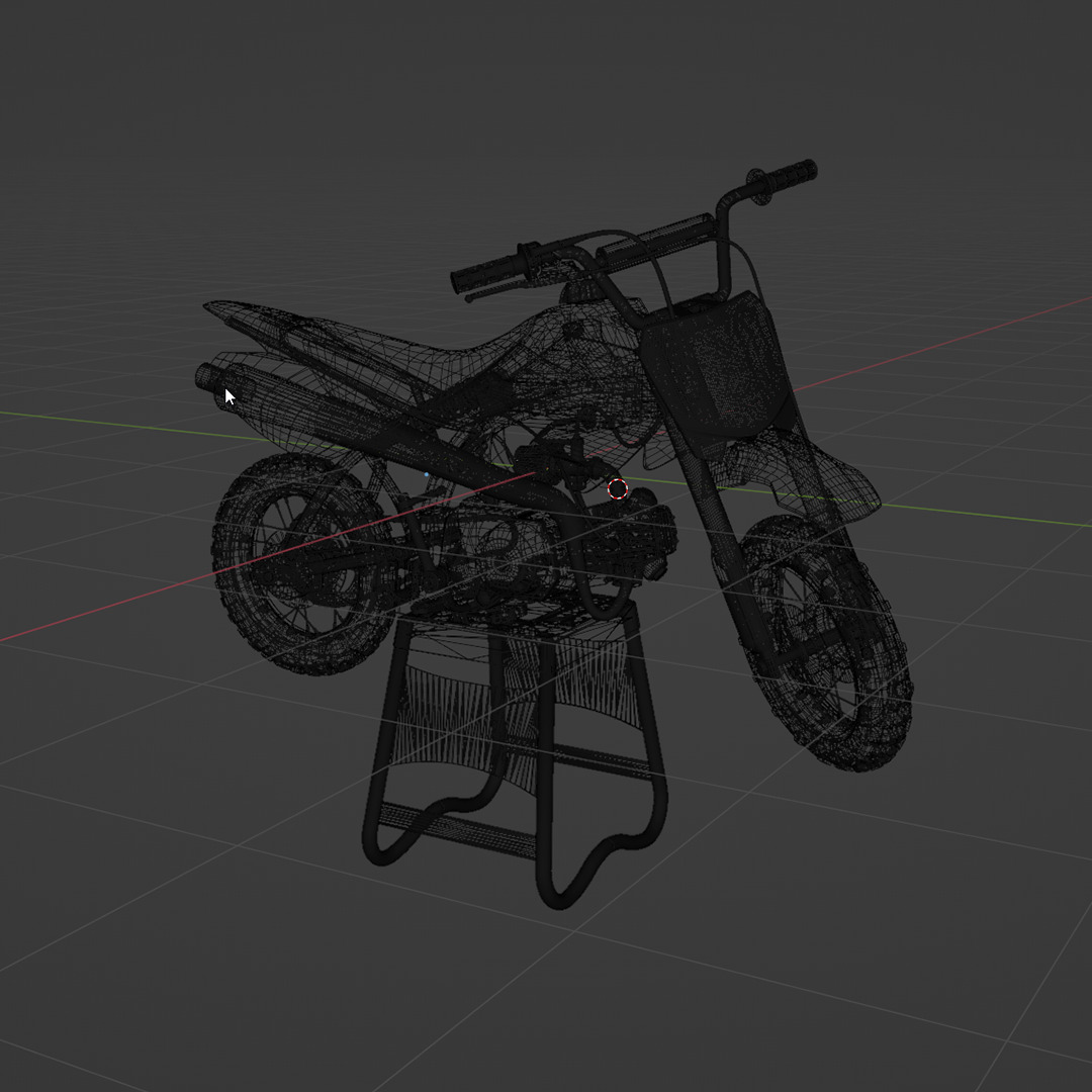 HONDA CRF 50 3D MODEL 3D model_4