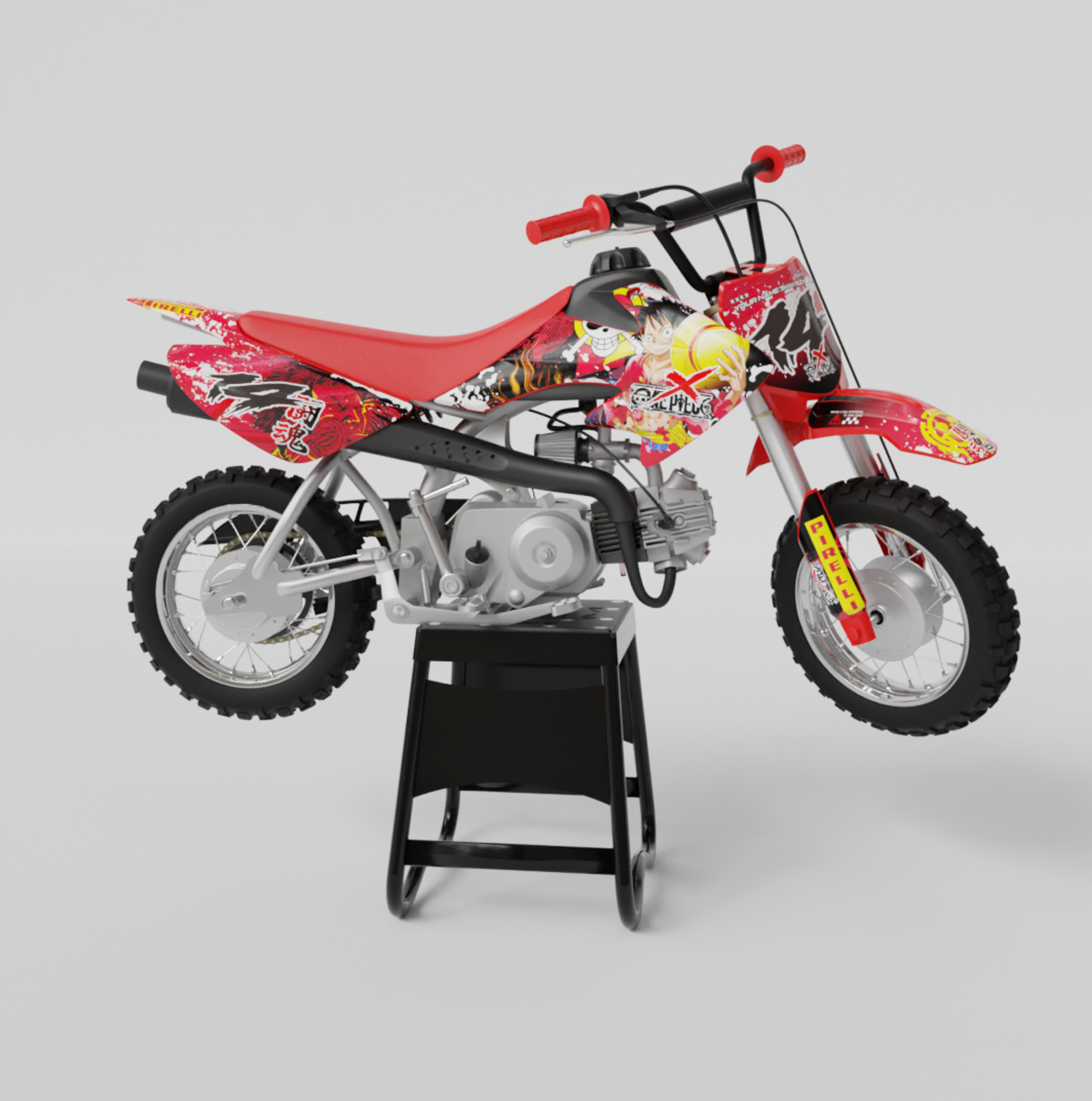HONDA CRF 50 3D MODEL 3D model_8