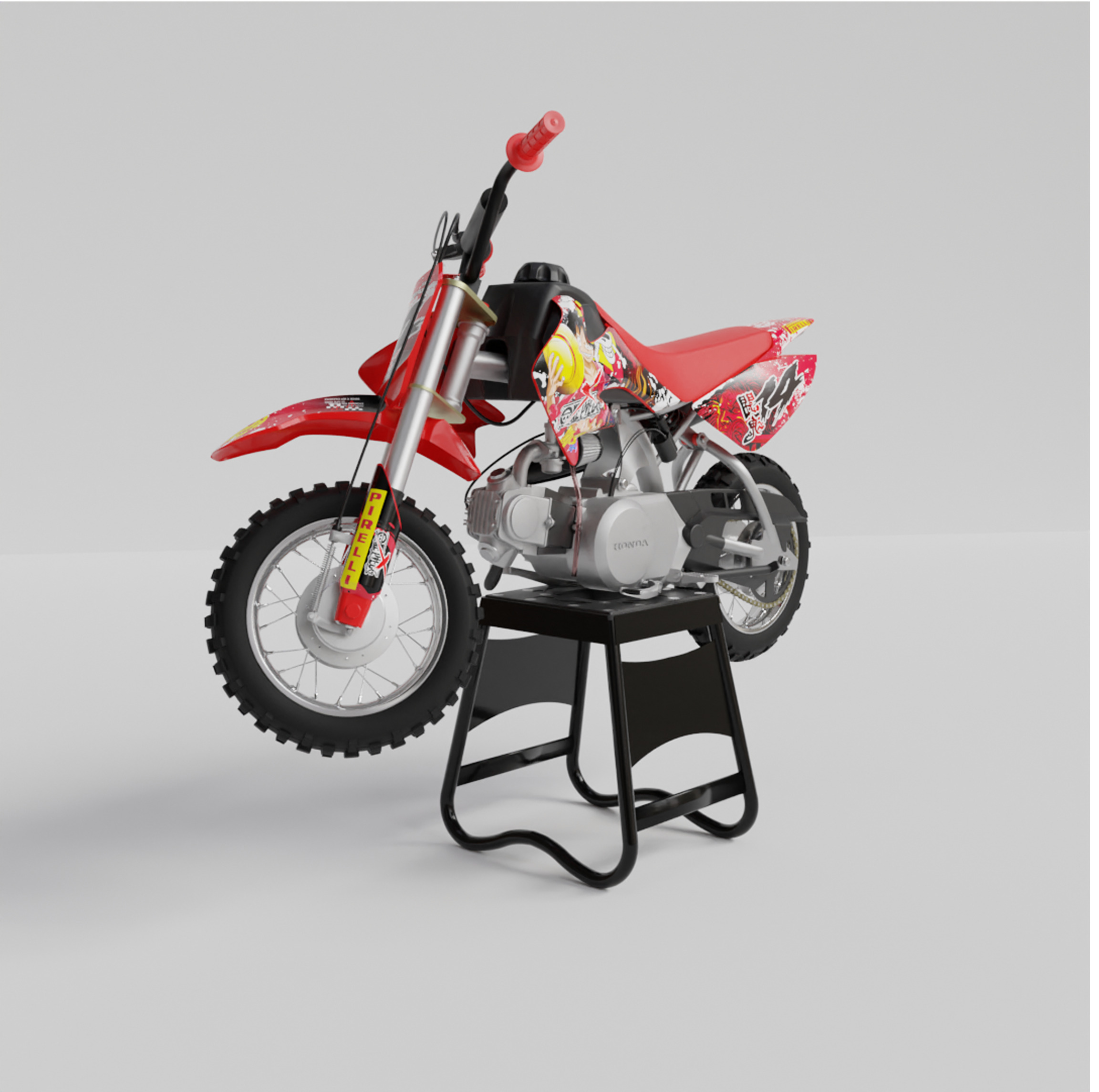HONDA CRF 50 3D MODEL 3D model_9