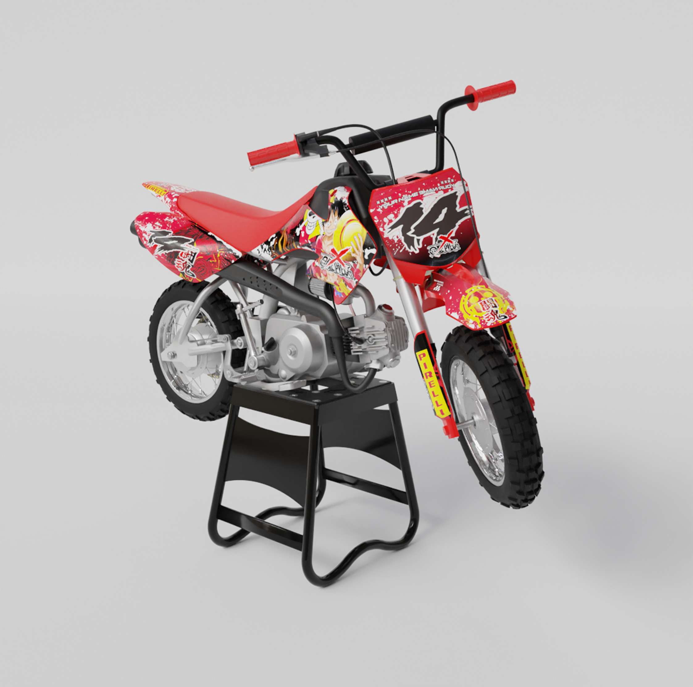 HONDA CRF 50 3D MODEL 3D model_3