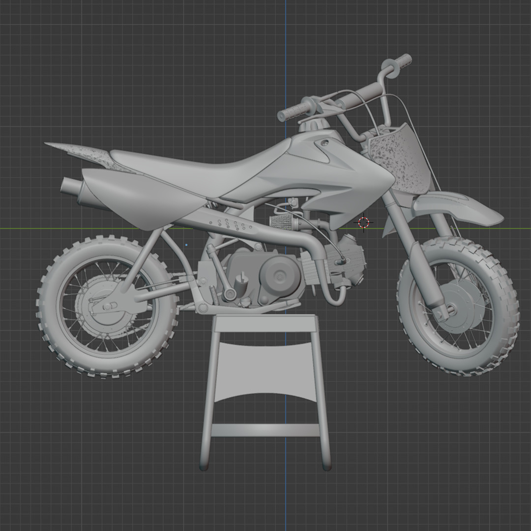 HONDA CRF 50 3D MODEL 3D model_6