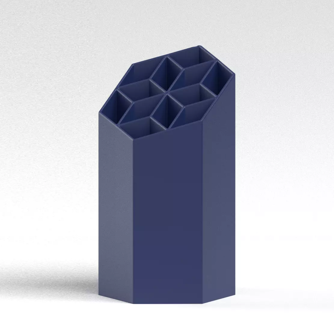 Starry Hexagonal Penholder 3D print model_0