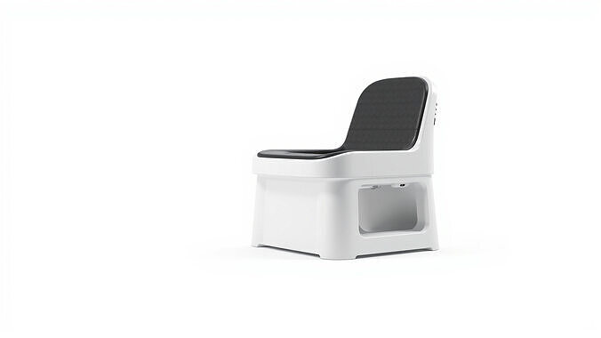 Modern Minimalist Seating Throne Design Low-poly 3D model 4