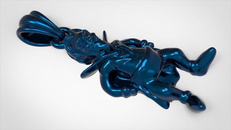 Vampire Pendant 3D print model_20