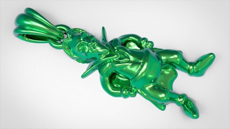 Vampire Pendant 3D print model_21