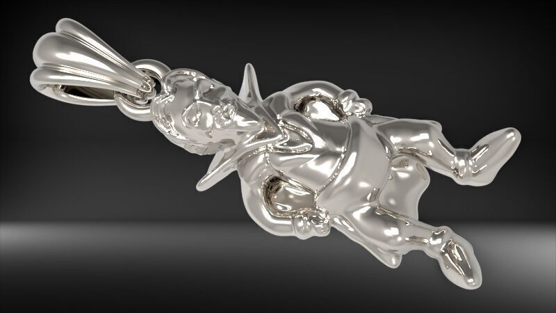 Vampire Pendant 3D print model_2