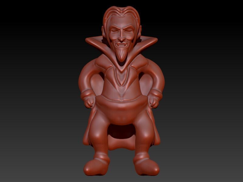 Vampire Pendant 3D print model_3
