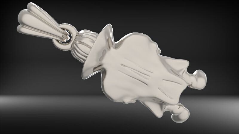 Vampire Pendant 3D print model_4