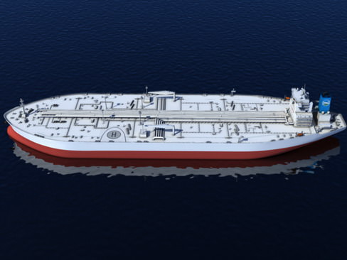 Oil Tanker 3D model_3