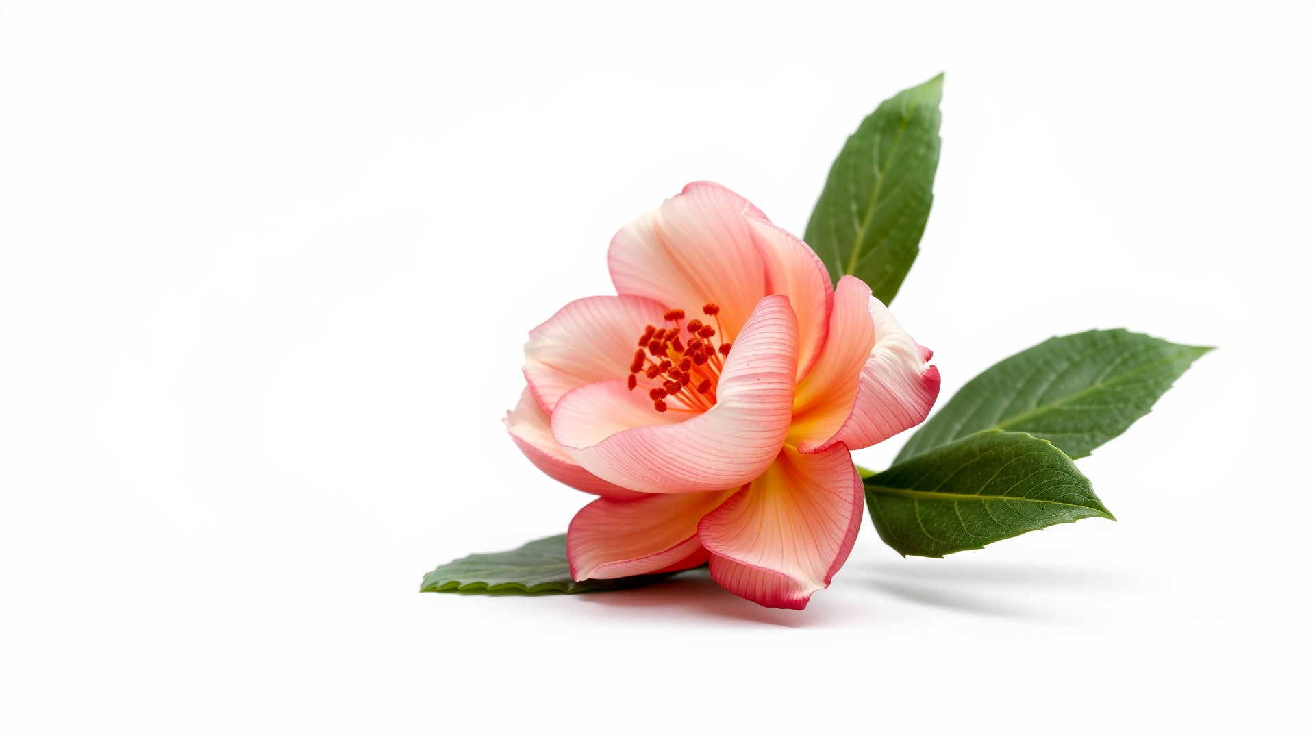 Photorealistic Begonia Flower with Leaves 3D Model Low-poly 3D model_6