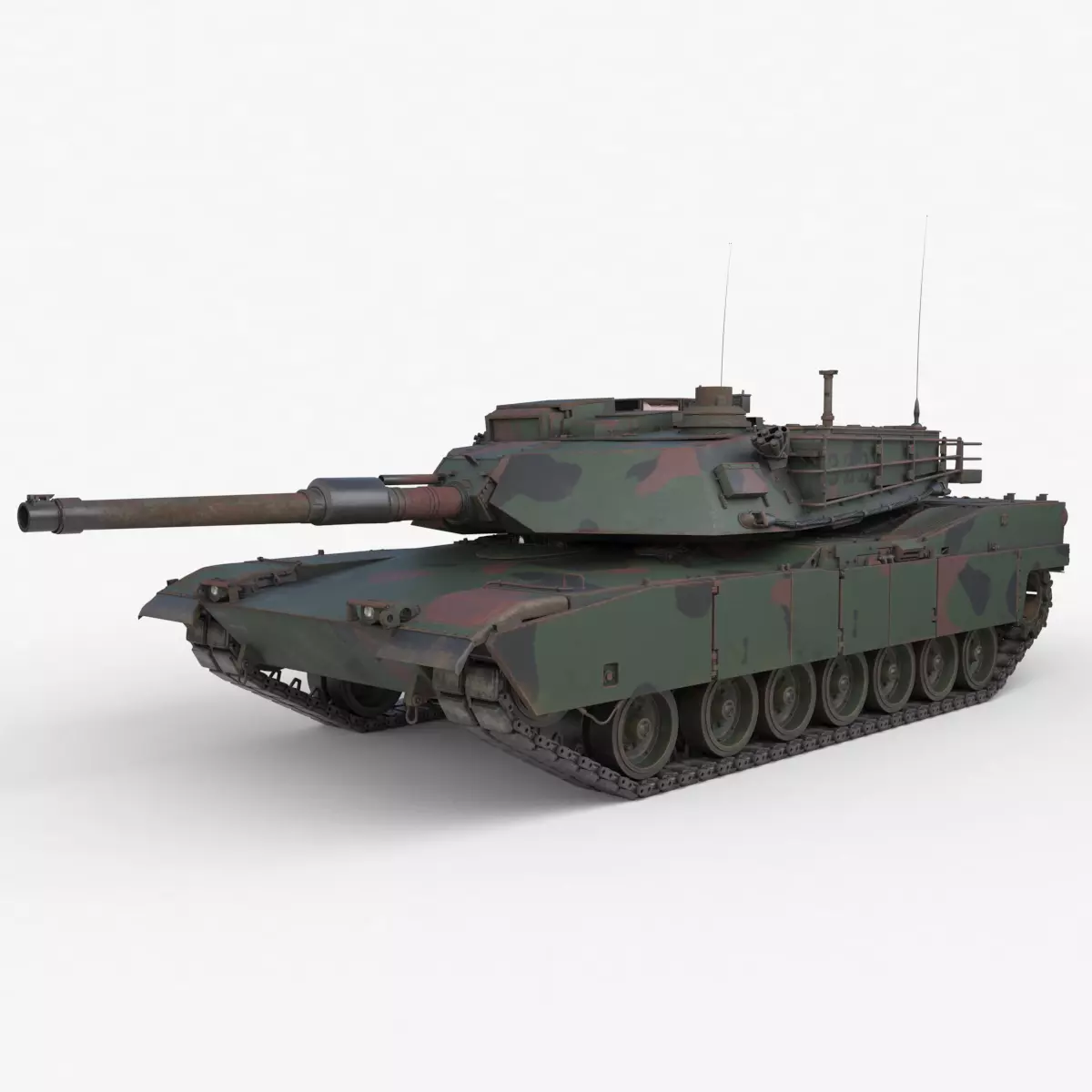 Tank M1 Abrams Camouflage 3D model