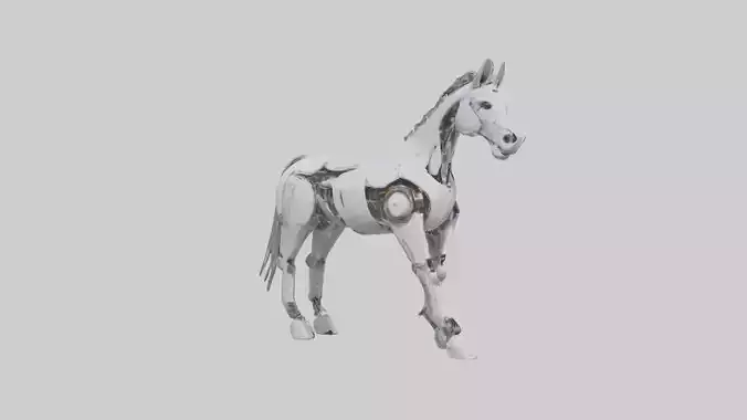 Robot version of a horse model 3D model