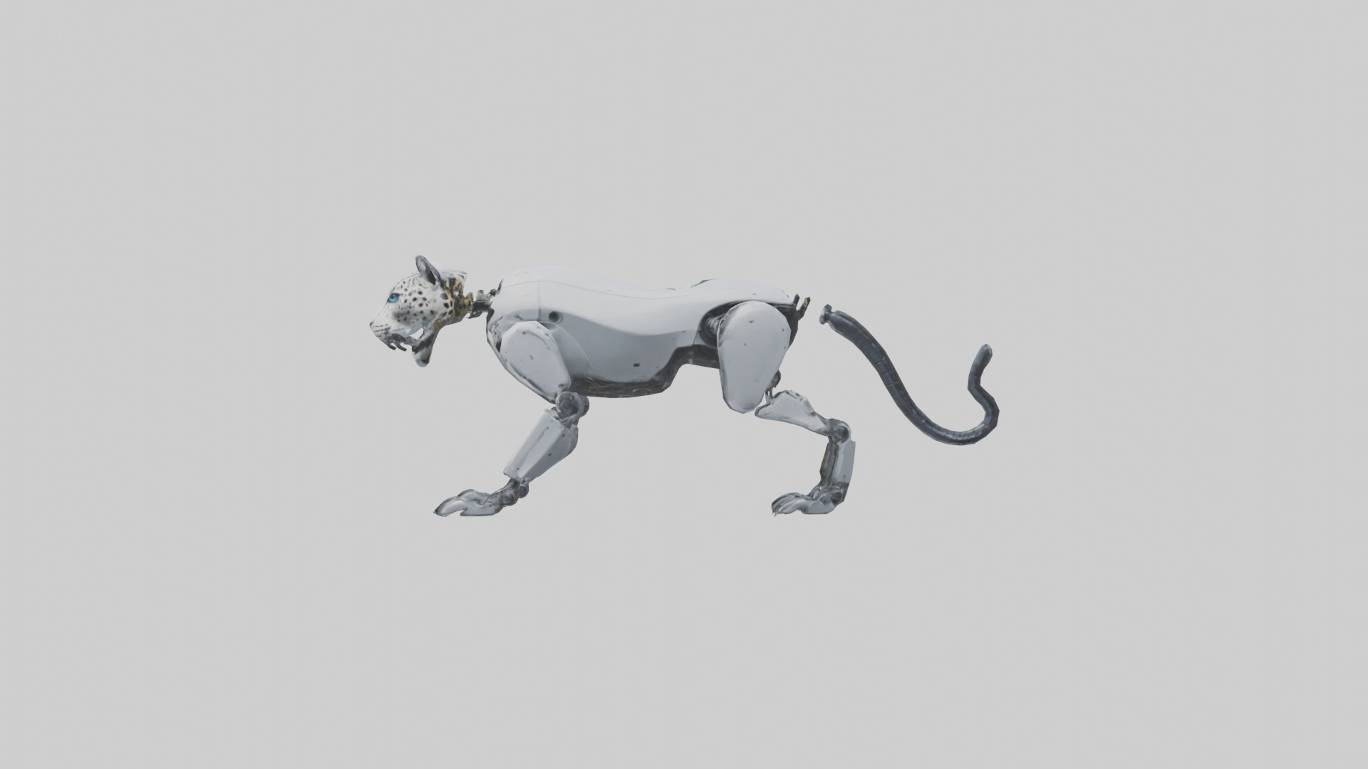 Robot version of a jaguar model 3D model_12