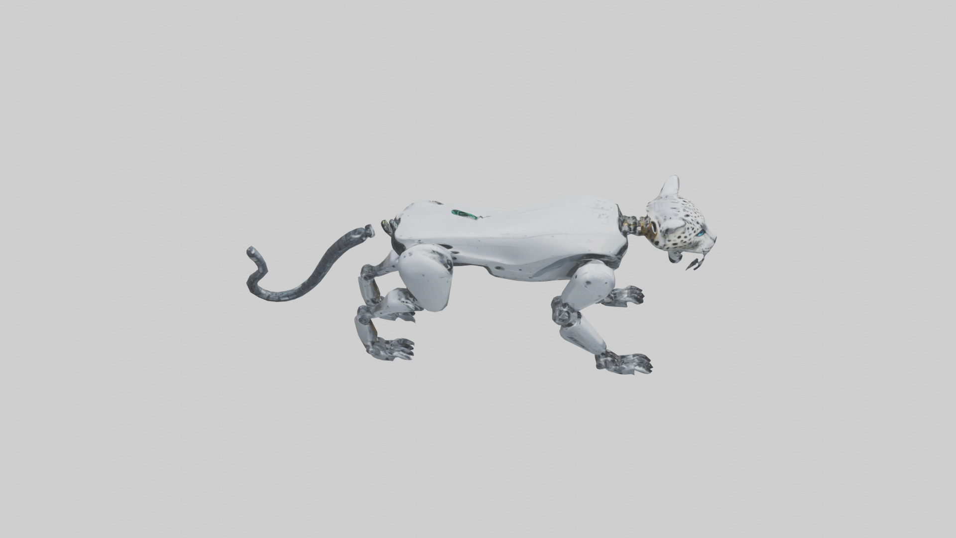 Robot version of a jaguar model 3D model_18