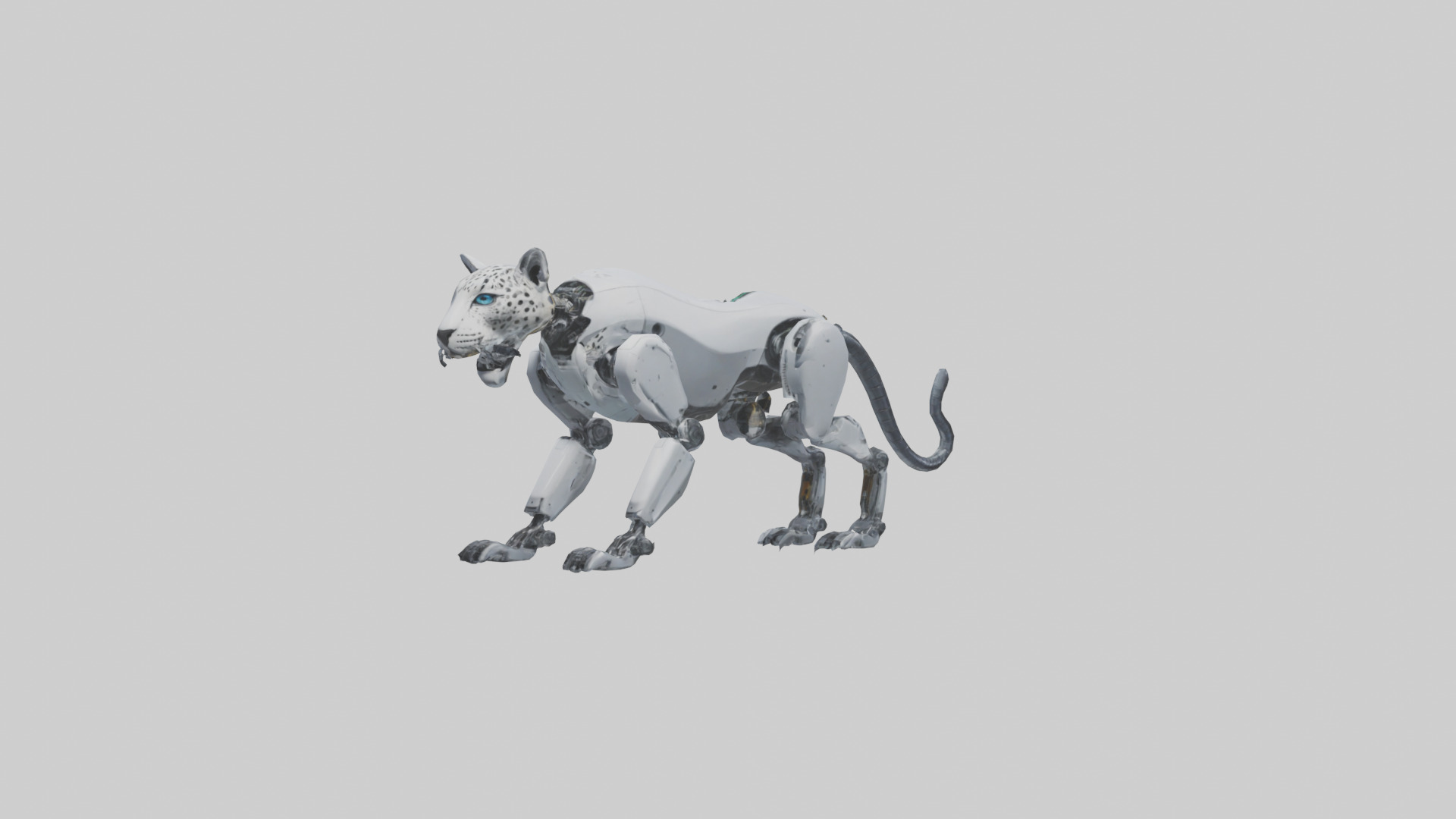 Robot version of a jaguar model 3D model_8
