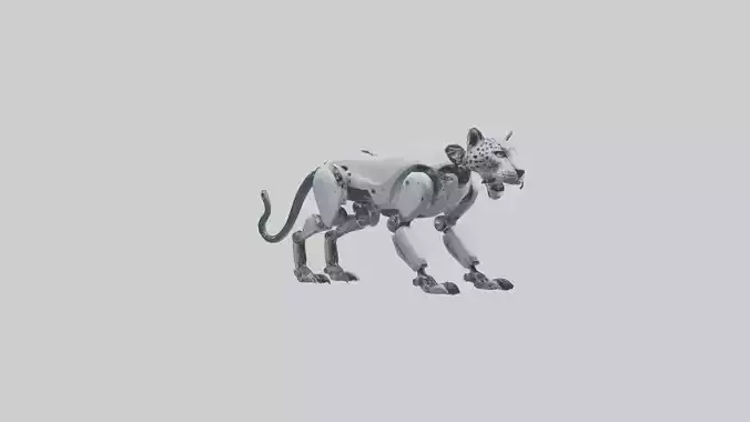 Robot version of a jaguar model