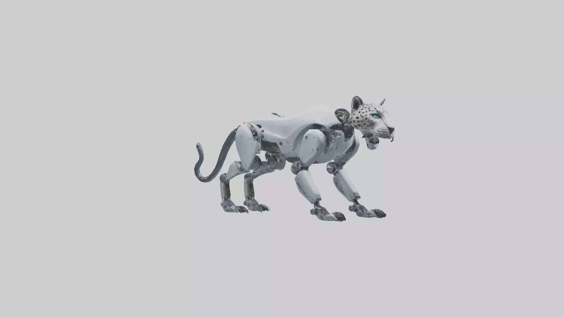 Robot version of a jaguar model 3D model_0