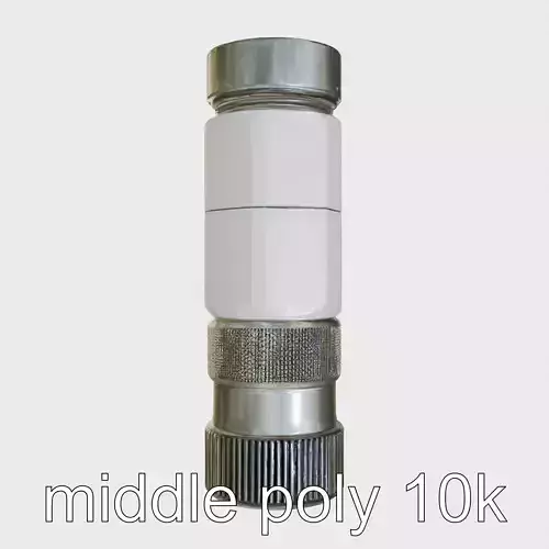 Compact Monocular Telescope for Outdoor Adventures Low-poly 3D model