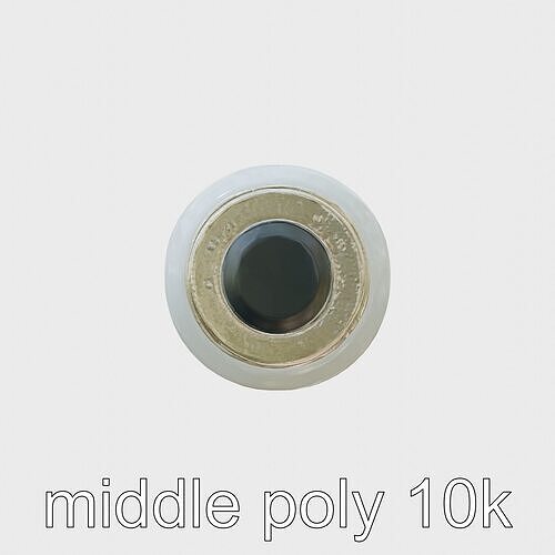 Compact LED Light Bulb Model Low-poly 3D model
