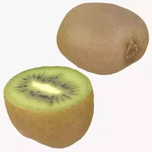 Kiwi And Half Of Kiwi
