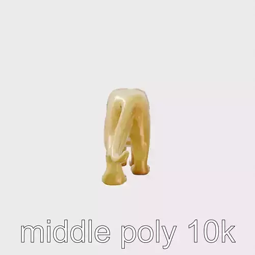 Majestic Gold Lion Sculpture