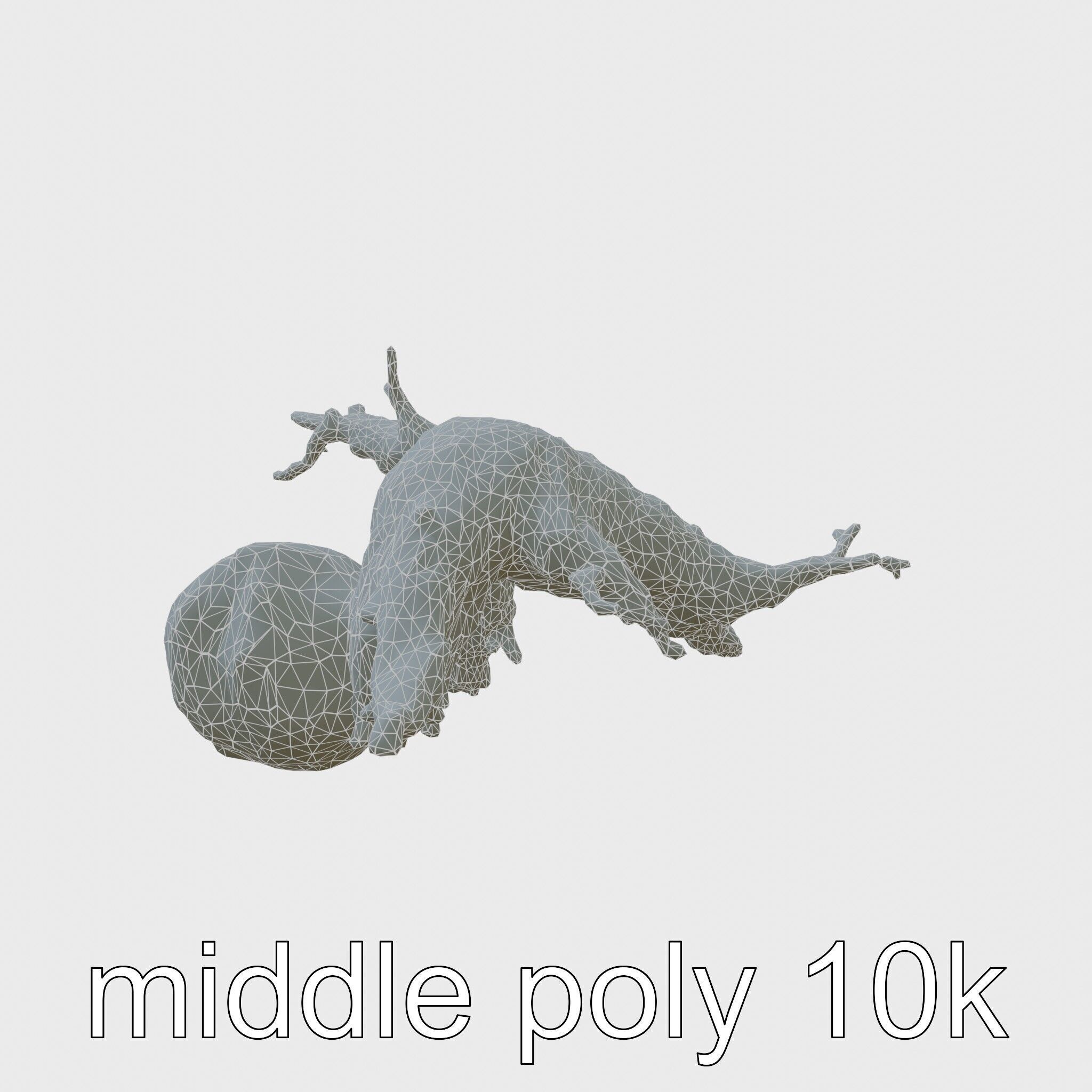 Dead Tree Branch and Trunk 3D Model Low-poly 3D model_20