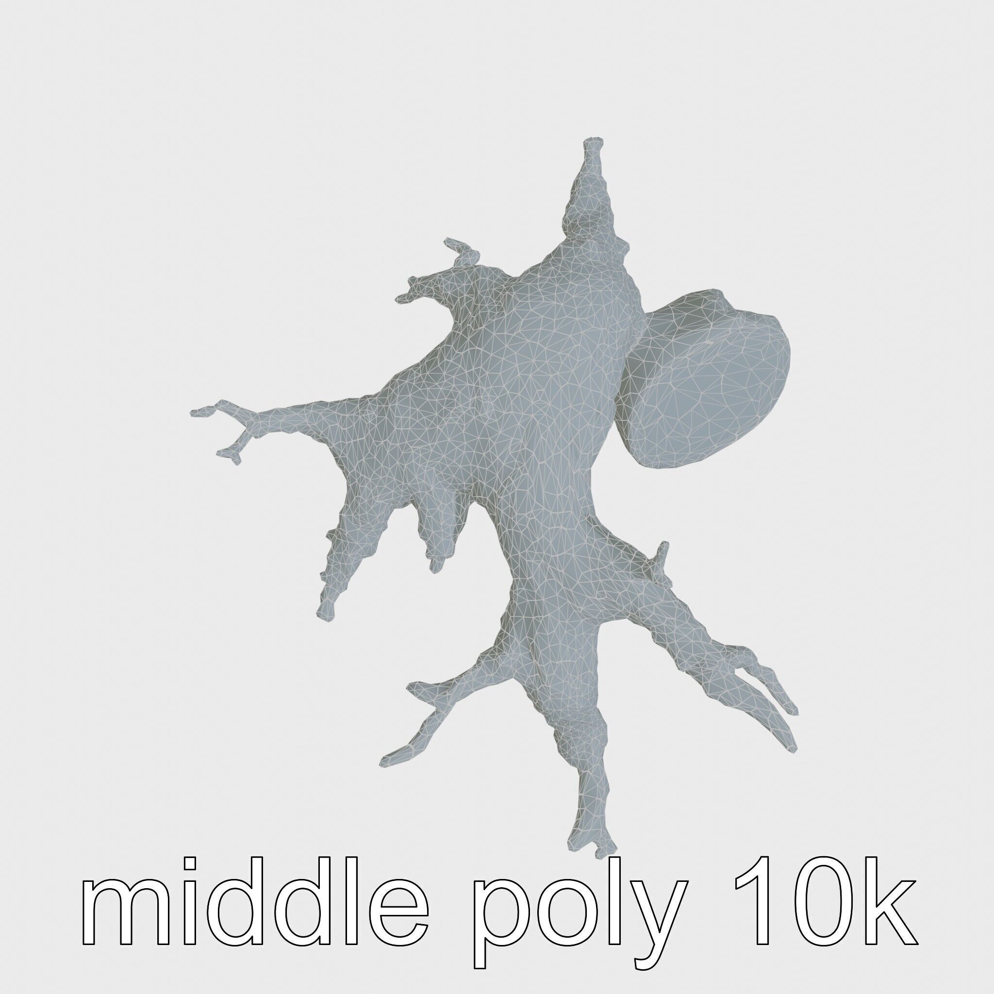 Dead Tree Branch and Trunk 3D Model Low-poly 3D model_31