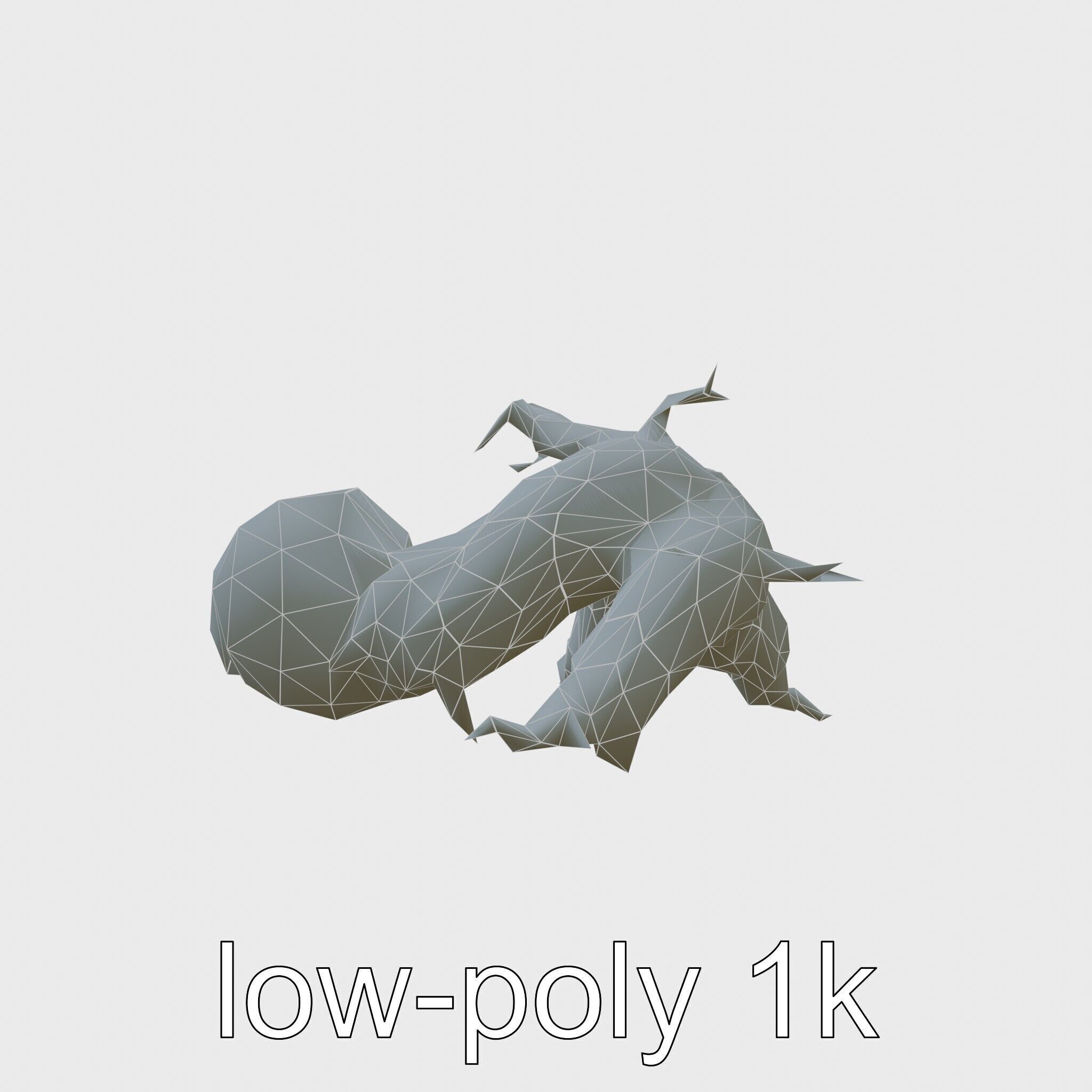 Dead Tree Branch and Trunk 3D Model Low-poly 3D model_24