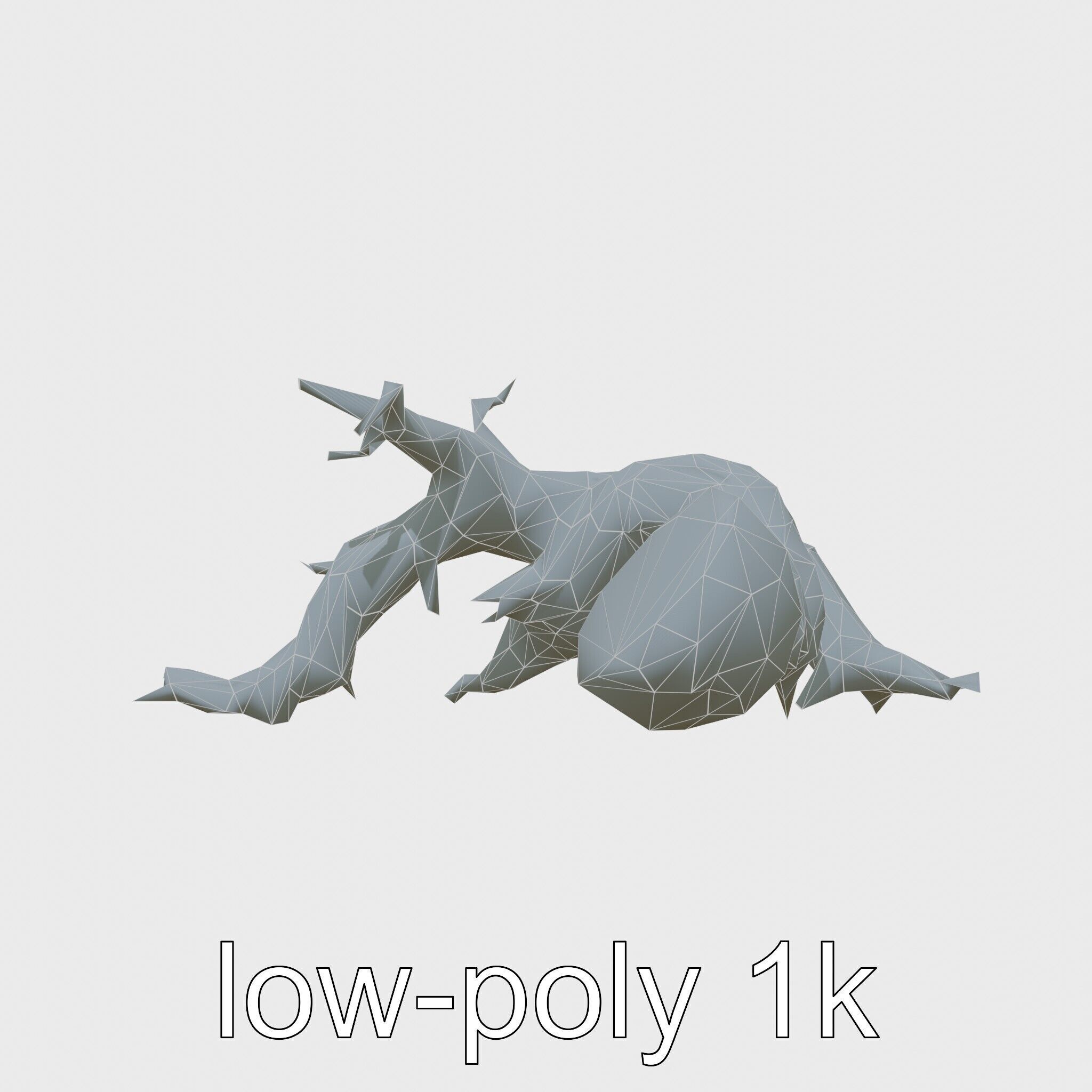 Dead Tree Branch and Trunk 3D Model Low-poly 3D model_16