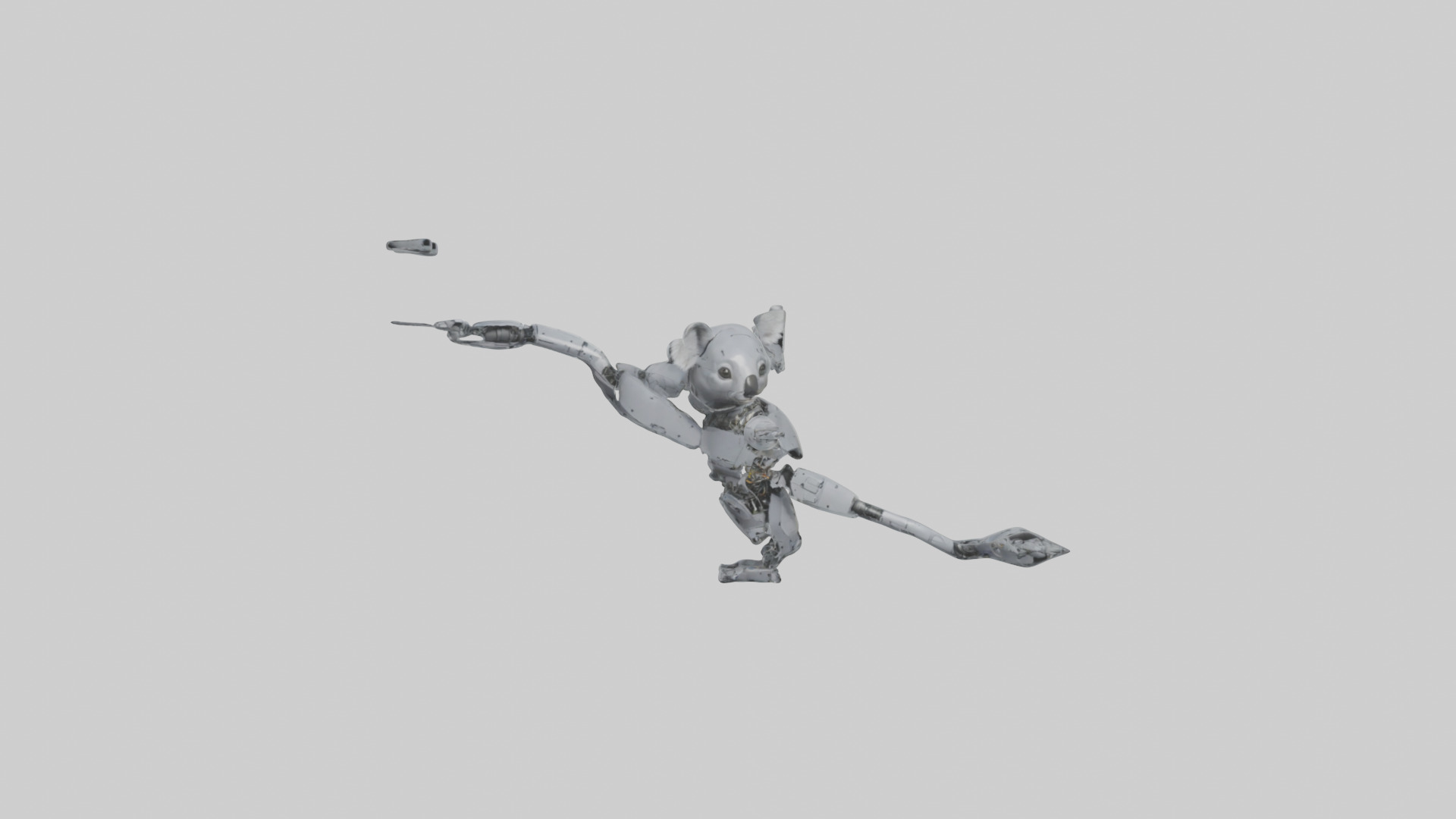 Robot version of a koala model 3D model_9