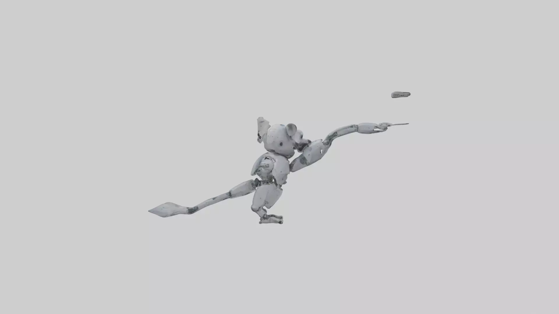 Robot version of a koala model 3D model_0
